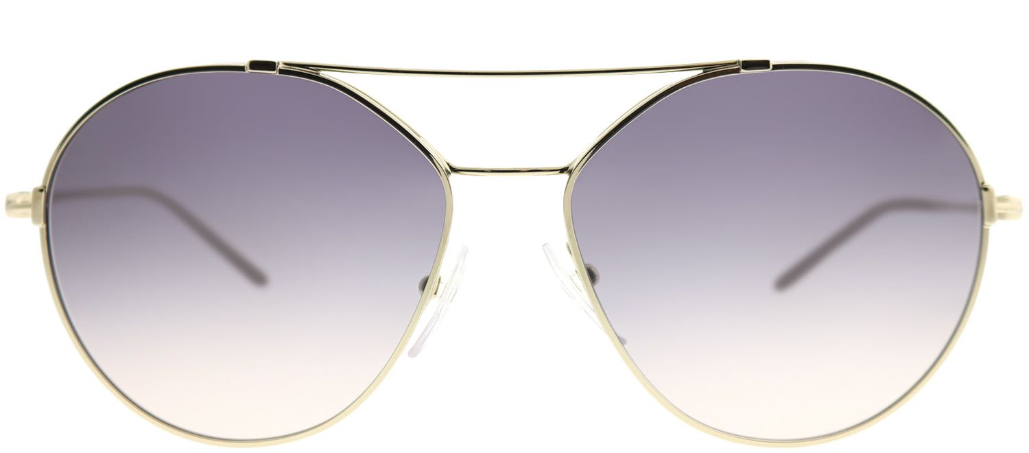 Prada PR 56US ZVNNJ0 Round Metal Gold Sunglasses with Dark Violet Gradient Lens sold by Gaffos