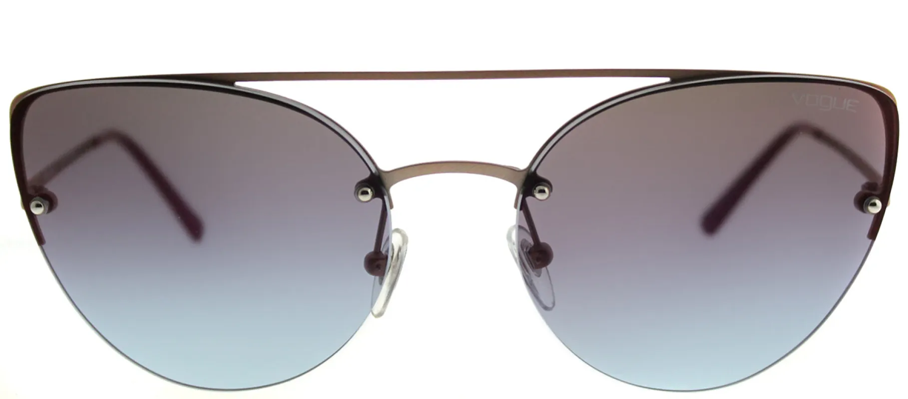 Vogue VO 4074S 5075H7 Cat-Eye Metal Gold Sunglasses with Pink Gradient Mirror Lens sold by Gaffos