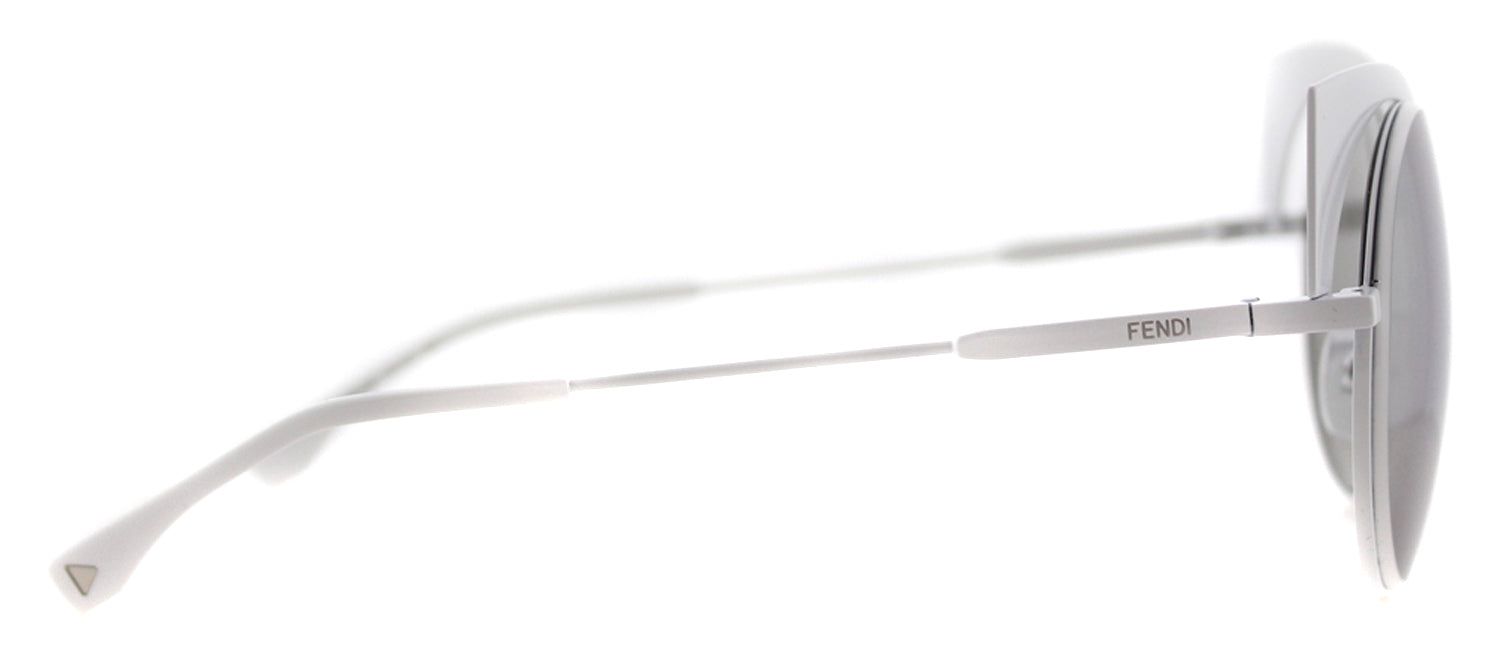 Fendi FF 0177 DMV Cat-Eye Metal Ivory/ White Sunglasses with Silver Mirror Lens sold by Gaffos product image thumbnail 3