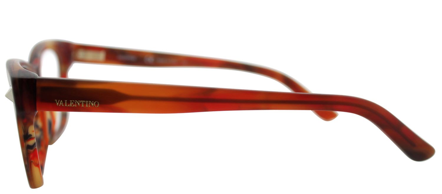 Valentino VL 2667 260 Rectangle Plastic Brown Eyeglasses with Demo Lens sold by Gaffos product image thumbnail 3