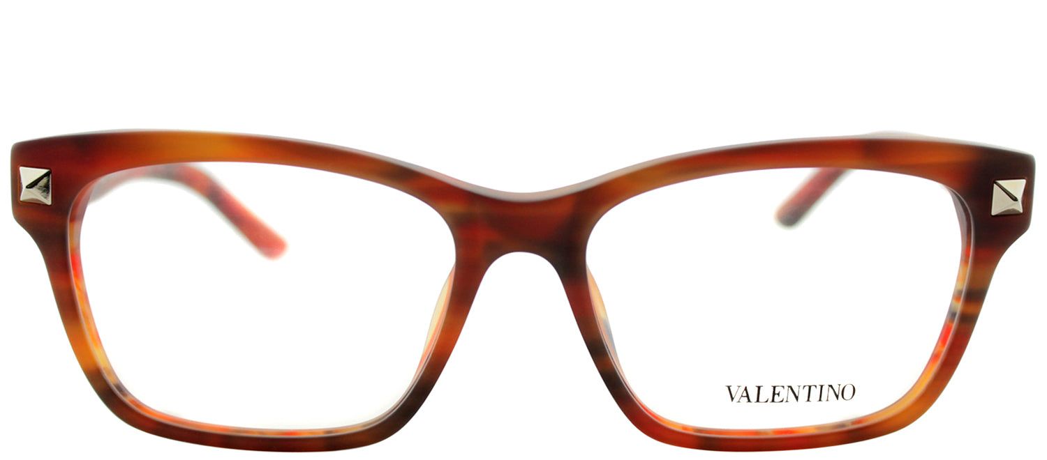 Valentino VL 2667 260 Rectangle Plastic Brown Eyeglasses with Demo Lens sold by Gaffos