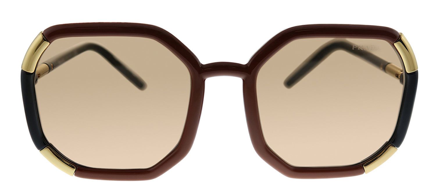 Prada PR 20XS 03F1P1 Square Plastic Brown Sunglasses with Brown Lens sold by Gaffos