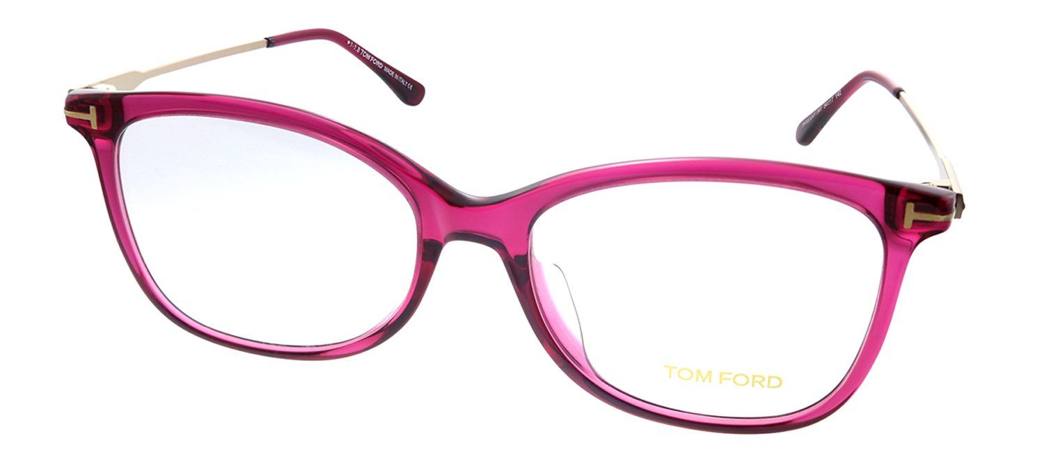 Tom Ford TF 5510F 081 Geometric Plastic Purple Eyeglasses with Demo Lens sold by Gaffos product image thumbnail 2