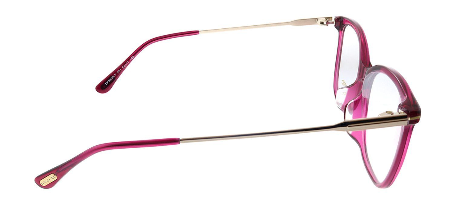 Tom Ford TF 5510F 081 Geometric Plastic Purple Eyeglasses with Demo Lens sold by Gaffos product image thumbnail 3