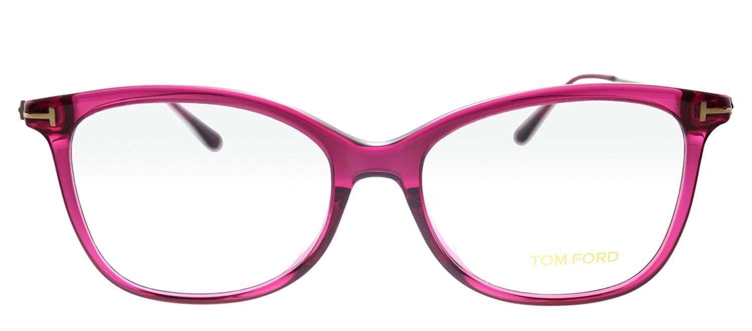 Tom Ford TF 5510F 081 Geometric Plastic Purple Eyeglasses with Demo Lens sold by Gaffos