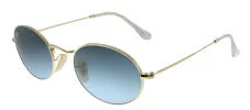 Ray-Ban RB 3547 001/3M Oval Metal Gold Sunglasses with Blue Gradient Lens sold by Gaffos