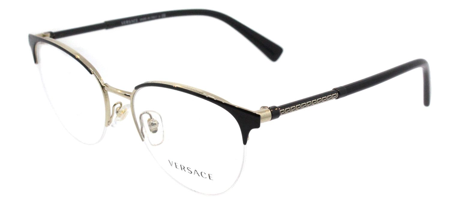 Versace VE 1247 1252 Round Metal Black Eyeglasses with Demo Lens sold by Gaffos product image thumbnail 2