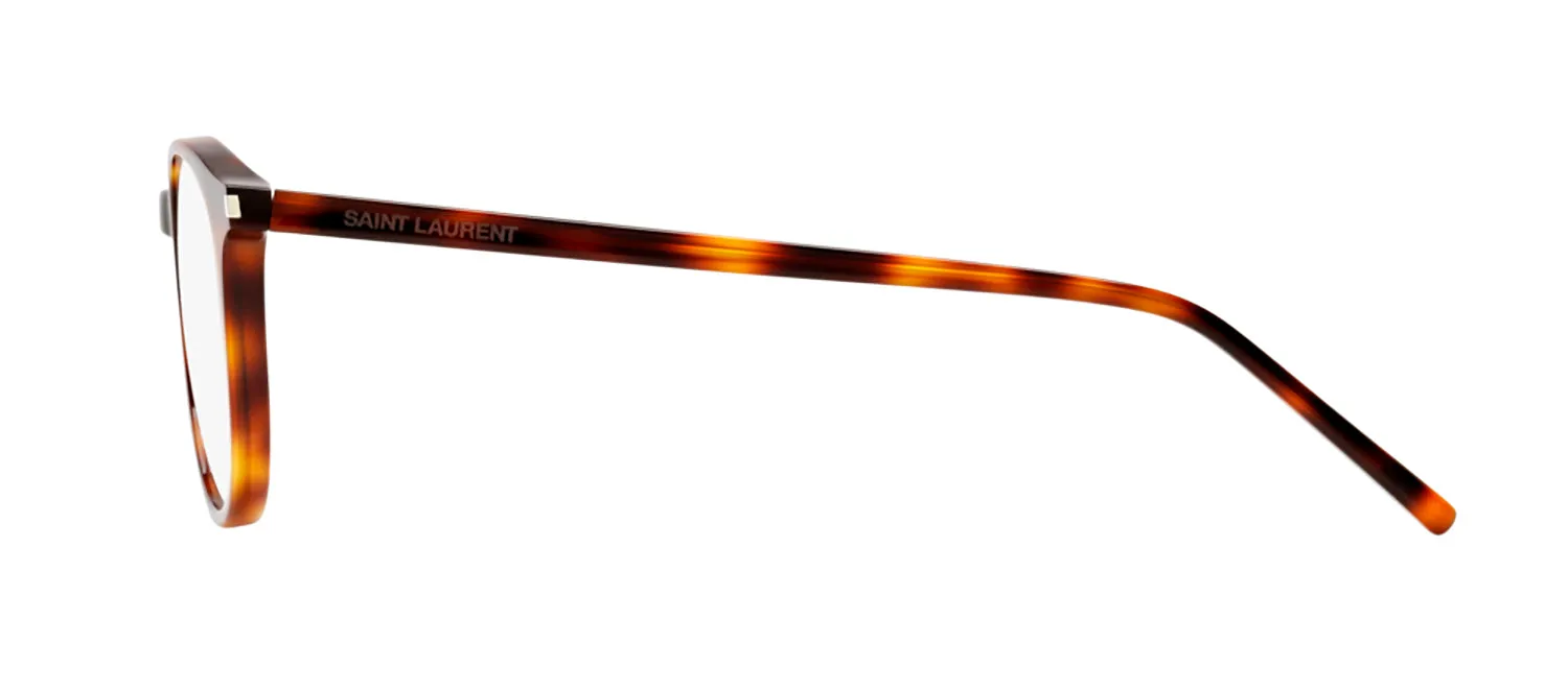 Saint Laurent SL 106 002 Round Acetate Havana Eyeglasses with Demo Lens sold by Gaffos product image thumbnail 3