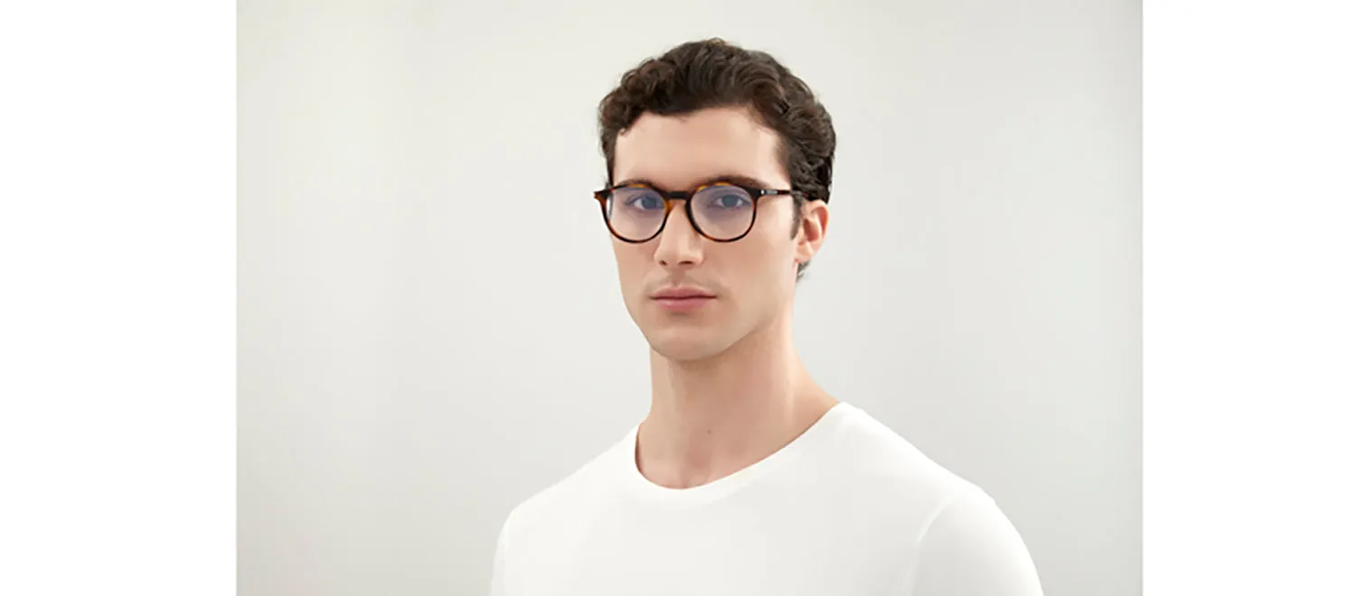 Saint Laurent SL 106 002 Round Acetate Havana Eyeglasses with Demo Lens sold by Gaffos product image thumbnail 4