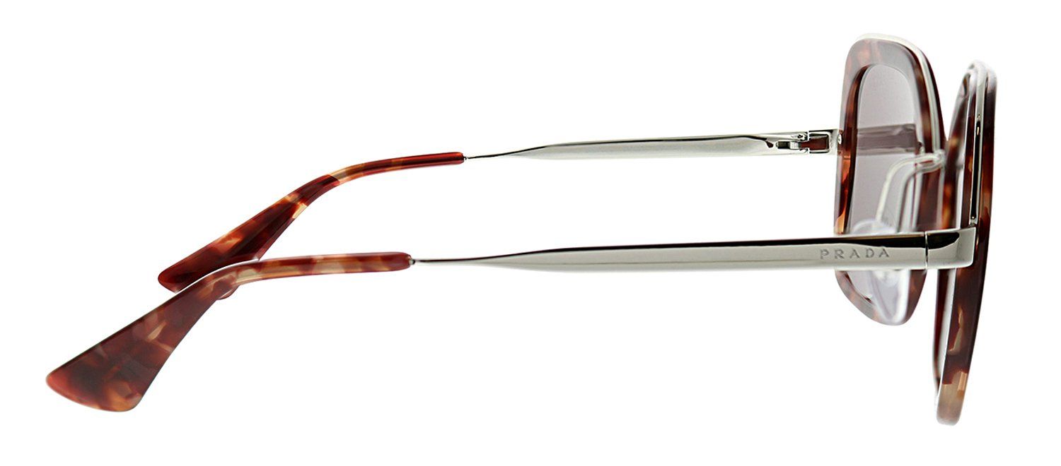 Prada PR 57US UE06X1 Square Plastic Havana Sunglasses with Brown Gradient Lens sold by Gaffos product image thumbnail 3