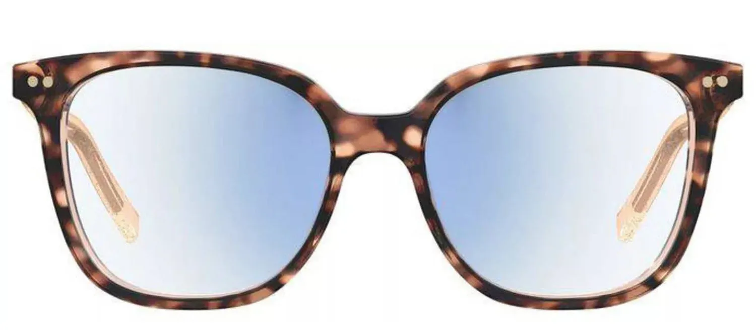 Kate Spade KS Rosalie/BB 86 Rectangle Plastic Havana Reading Glasses with Clear Blue Block Lens sold by Gaffos