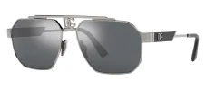 Dolce & Gabbana DG 2294 04/6G Aviator Metal Gunmetal Sunglasses with Silver Mirror Lens sold by Gaffos
