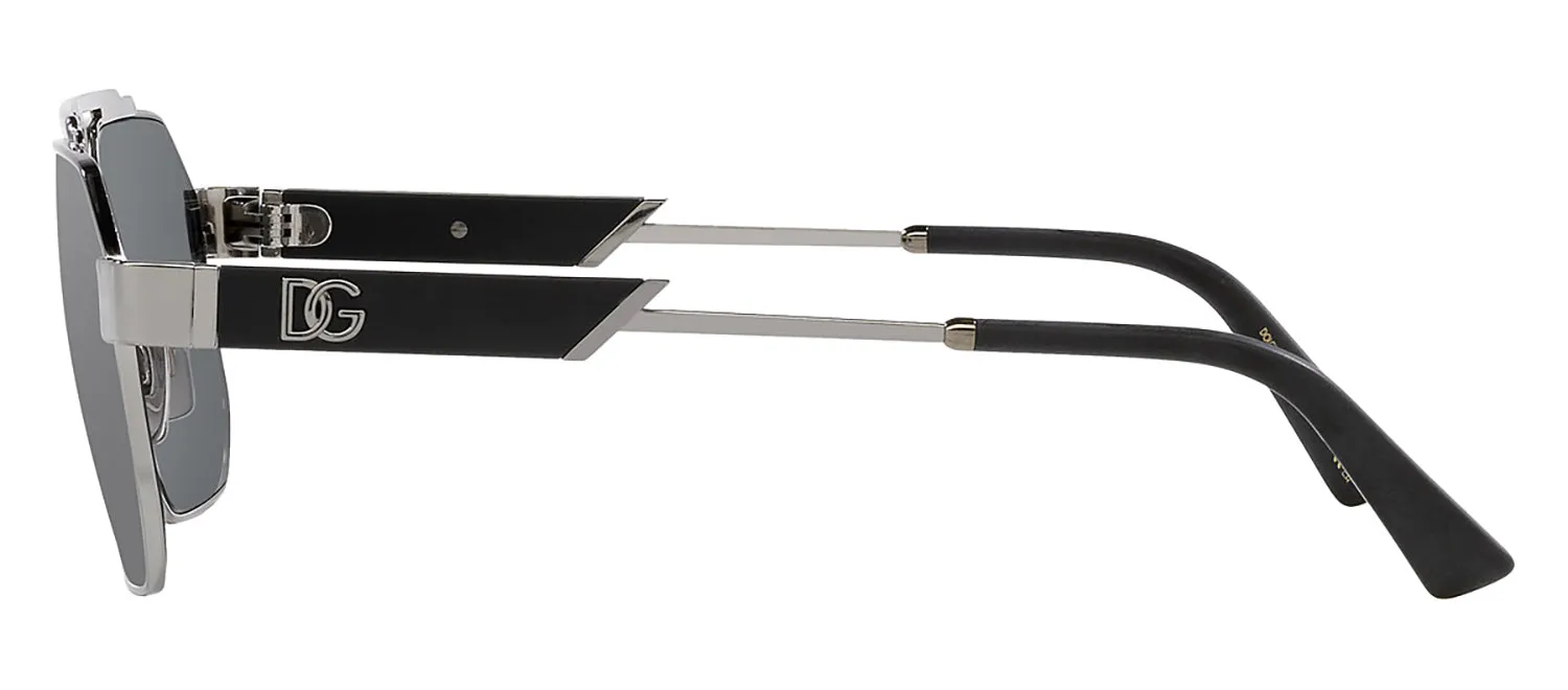 Dolce & Gabbana DG 2294 04/6G Aviator Metal Gunmetal Sunglasses with Silver Mirror Lens sold by Gaffos product image thumbnail 3