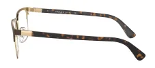 Prada PR 54TV 01U1O1 Rectangle Metal Gold Eyeglasses with Logo Stamped Demo Lenses sold by Gaffos