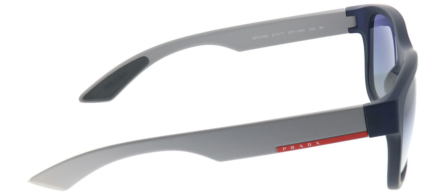 Prada Linea Rossa PS 03QS UR73A0 Rectangle Plastic Blue Sunglasses with Blue Gradient Lens sold by Gaffos product image thumbnail 3