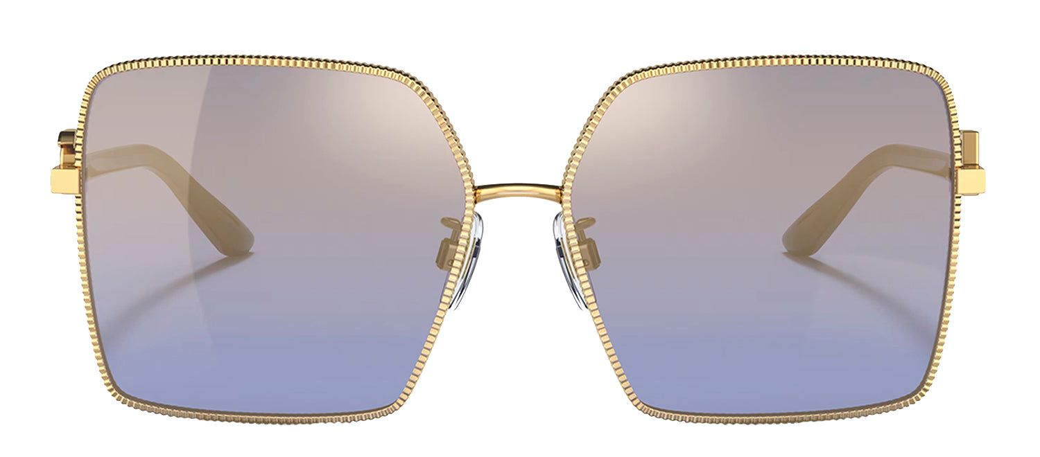 Dolce & Gabbana DG 2279 02/33 Square Metal Gold Sunglasses with Grey Gradient Lens sold by Gaffos