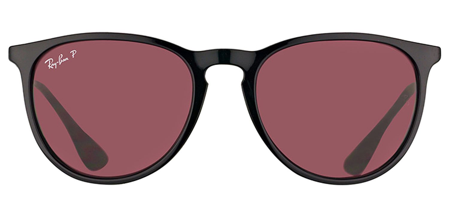 Ray-Ban RB 4171 601/5Q Oval Plastic Black Sunglasses with Purple Polarized Lens sold by Gaffos