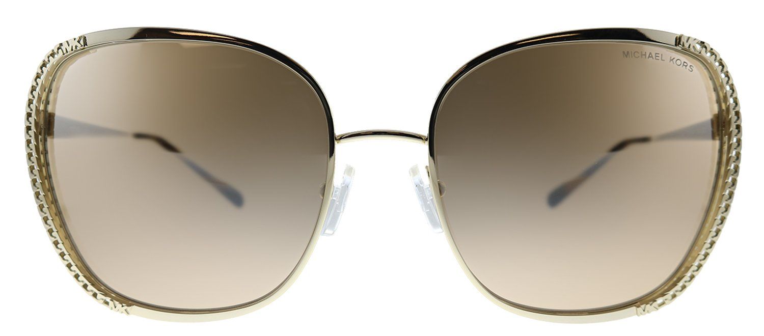 Michael Kors Amsterdam MK 1090 10148Z Square Gold Sunglasses with Brown Mirror Lens sold by Gaffos