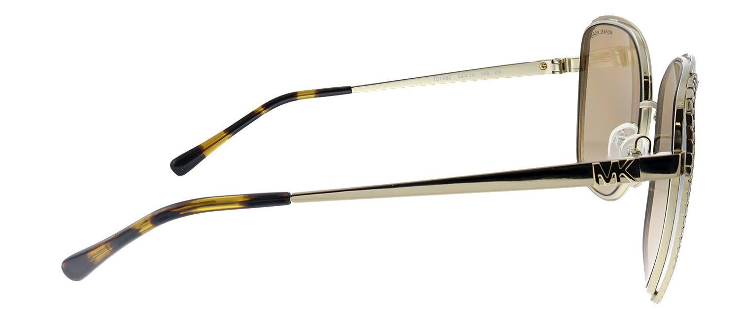 Michael Kors Amsterdam MK 1090 10148Z Square Gold Sunglasses with Brown Mirror Lens sold by Gaffos product image thumbnail 3