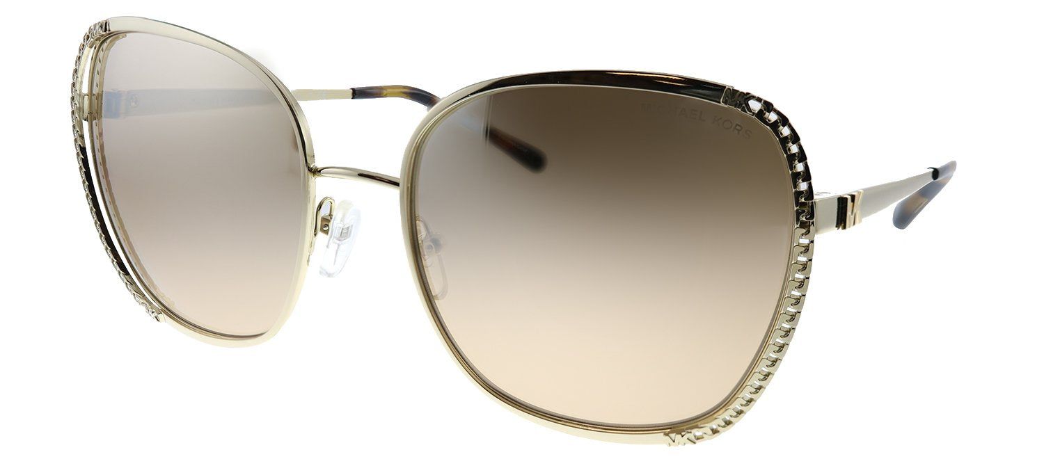 Michael Kors Amsterdam MK 1090 10148Z Square Gold Sunglasses with Brown Mirror Lens sold by Gaffos product image thumbnail 2