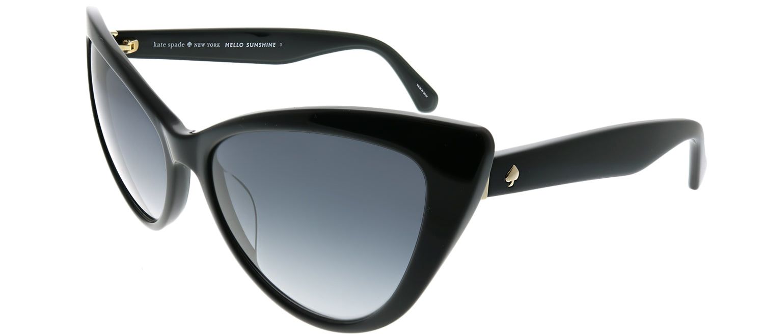 Kate Spade KS Karina 807 9O Cat-Eye Plastic Black Sunglasses with Dark Grey Gradient Lens sold by Gaffos product image thumbnail 2