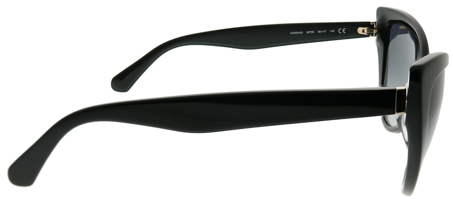Kate Spade KS Karina 807 9O Cat-Eye Plastic Black Sunglasses with Dark Grey Gradient Lens sold by Gaffos product image thumbnail 3