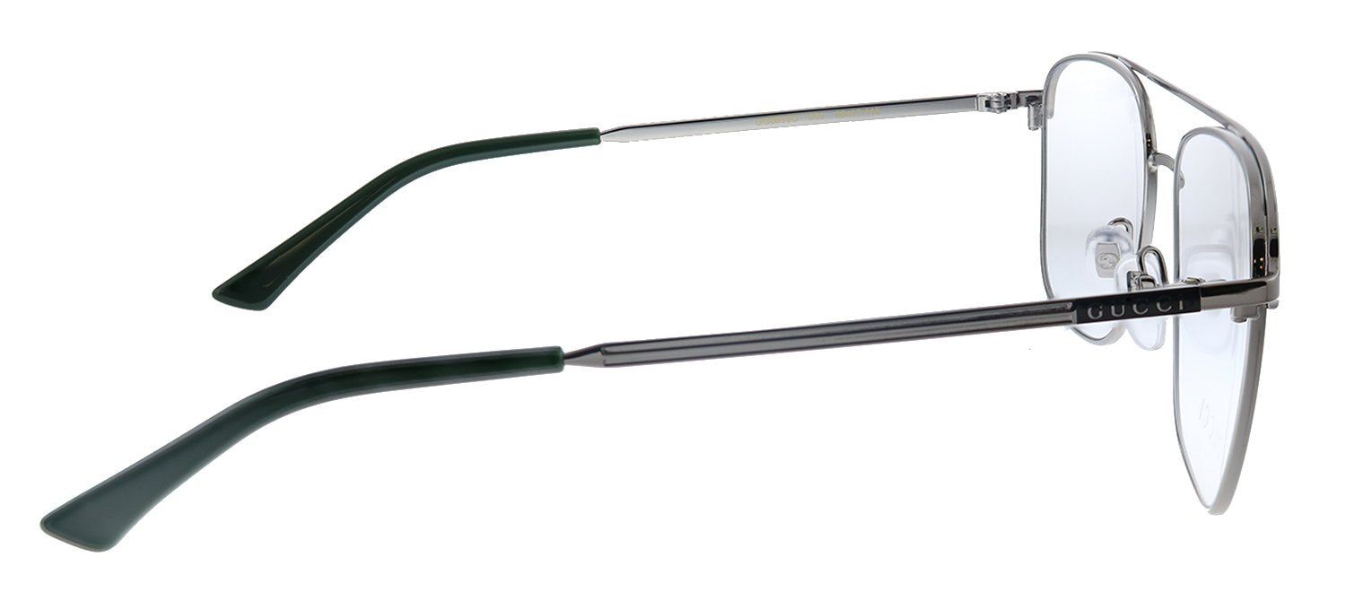 Gucci GG 0833O 003 Aviator Metal Ruthenium Eyeglasses with Demo Lens sold by Gaffos product image thumbnail 3