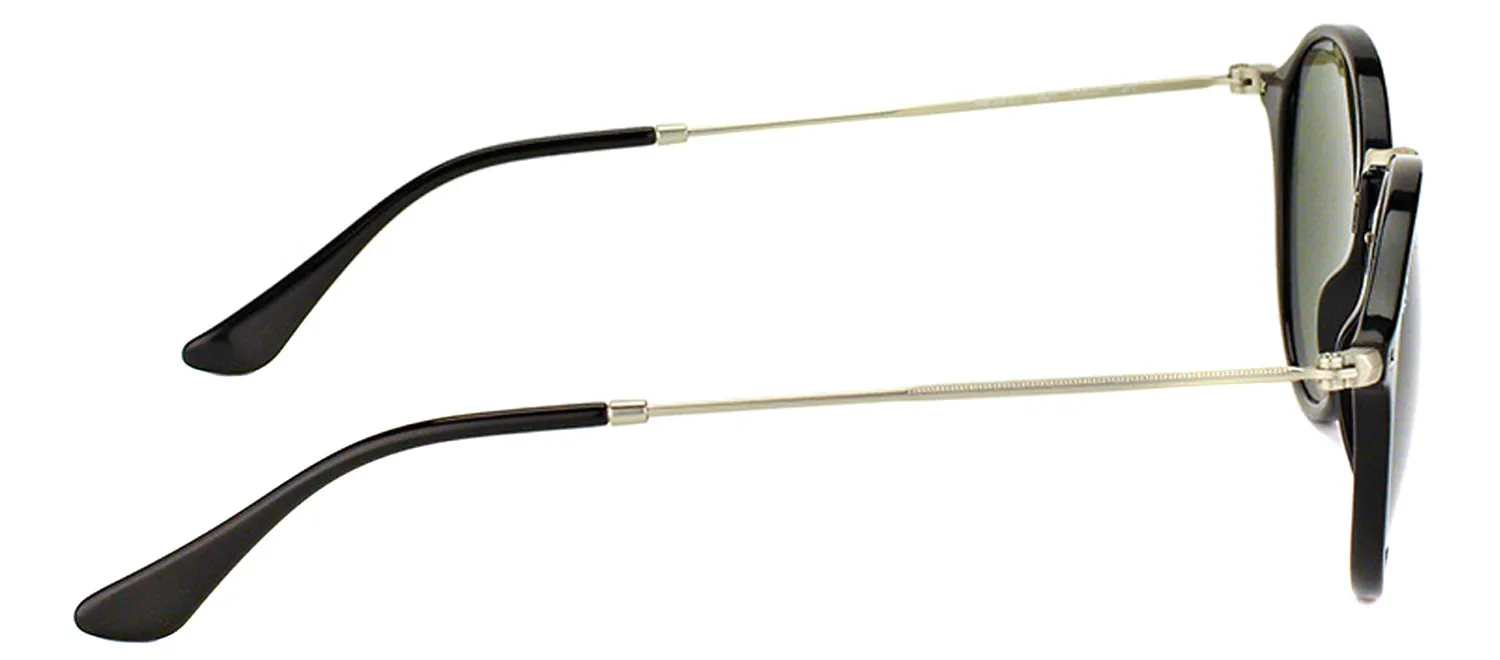 Ray-Ban RB 2447 901 Round Plastic Black Sunglasses with Green Lens sold by Gaffos product image thumbnail 3