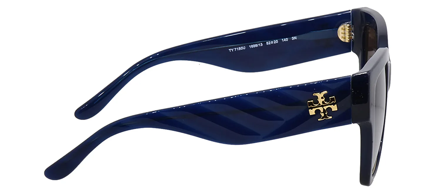 Tory Burch TY 7180U 165613 Square Plastic Blue Sunglasses with Brown Gradient Lens sold by Gaffos product image thumbnail 5