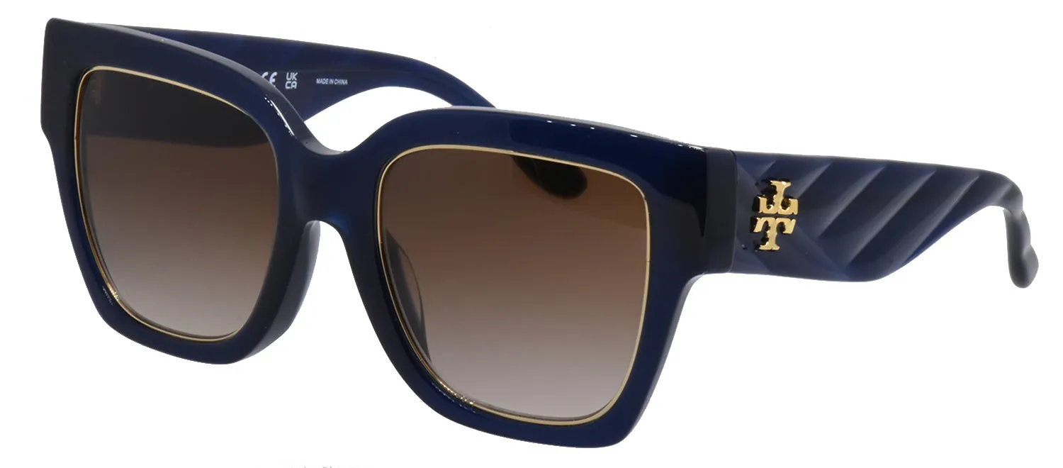 Tory Burch TY 7180U 165613 Square Plastic Blue Sunglasses with Brown Gradient Lens sold by Gaffos product image thumbnail 2