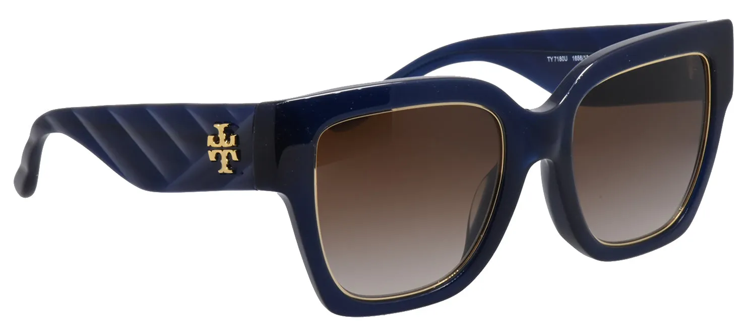 Tory Burch TY 7180U 165613 Square Plastic Blue Sunglasses with Brown Gradient Lens sold by Gaffos product image thumbnail 3