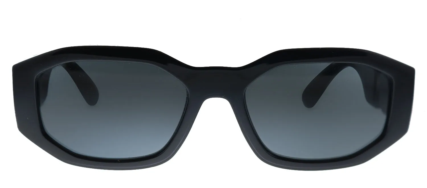 Versace VE 4361 536087 Geometric Plastic Black Sunglasses with Grey Lens sold by Gaffos