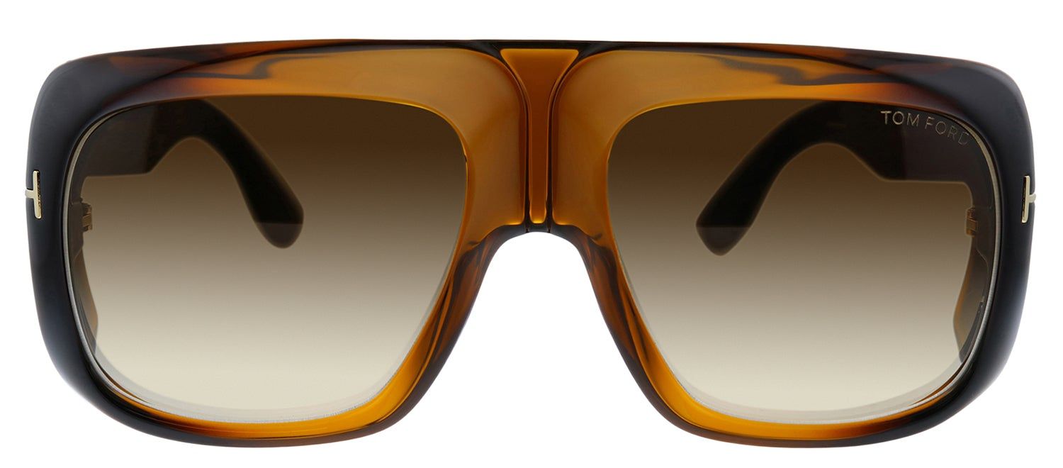 Tom Ford FT 0733 48F Aviator Plastic Havana Sunglasses with Brown Gradient Lens sold by Gaffos