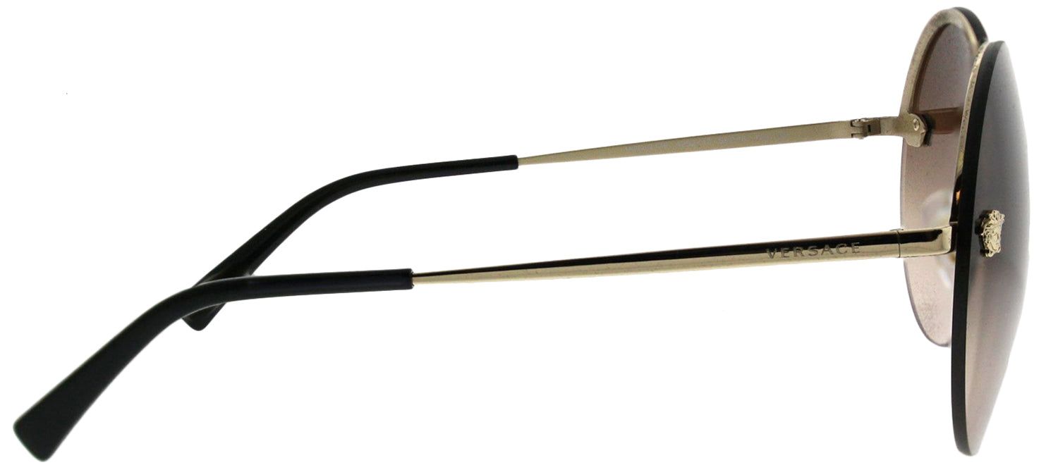 Versace VE 2176 125213 Round Metal Gold Sunglasses with Brown Gradient Lens sold by Gaffos product image thumbnail 3