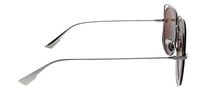 Dior CD Stellaire6 010 Pilot Metal Silver Sunglasses with Gold Gradient Lens sold by Gaffos