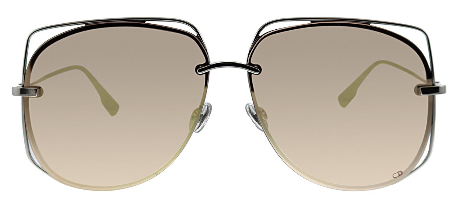 Dior CD Stellaire6 010 Pilot Metal Silver Sunglasses with Gold Gradient Lens sold by Gaffos