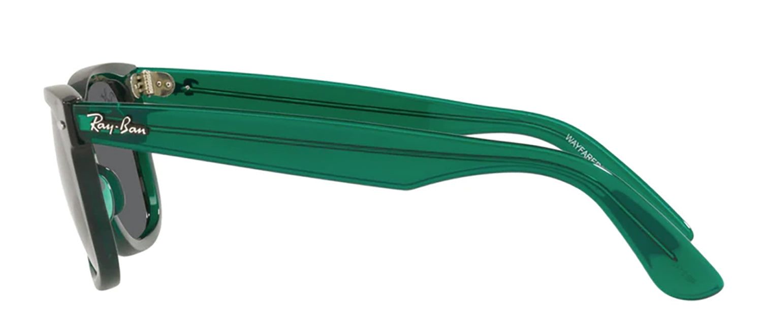 Ray-Ban RB 2140 6615B1 Wayfarer Plastic Green Sunglasses with Grey Lens sold by Gaffos product image thumbnail 3
