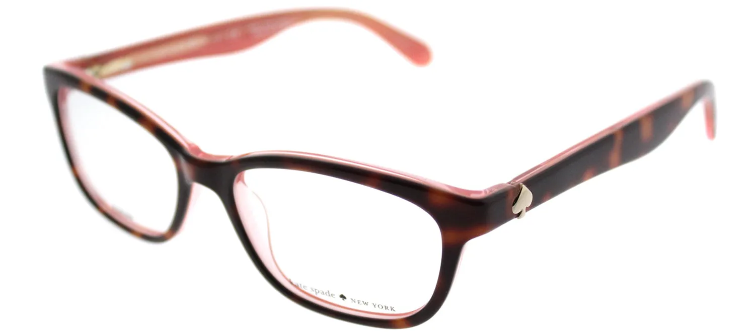 Kate Spade KS Brylie QTQ Rectangle Plastic Tortoise/ Havana Eyeglasses with Demo Lens sold by Gaffos product image thumbnail 2