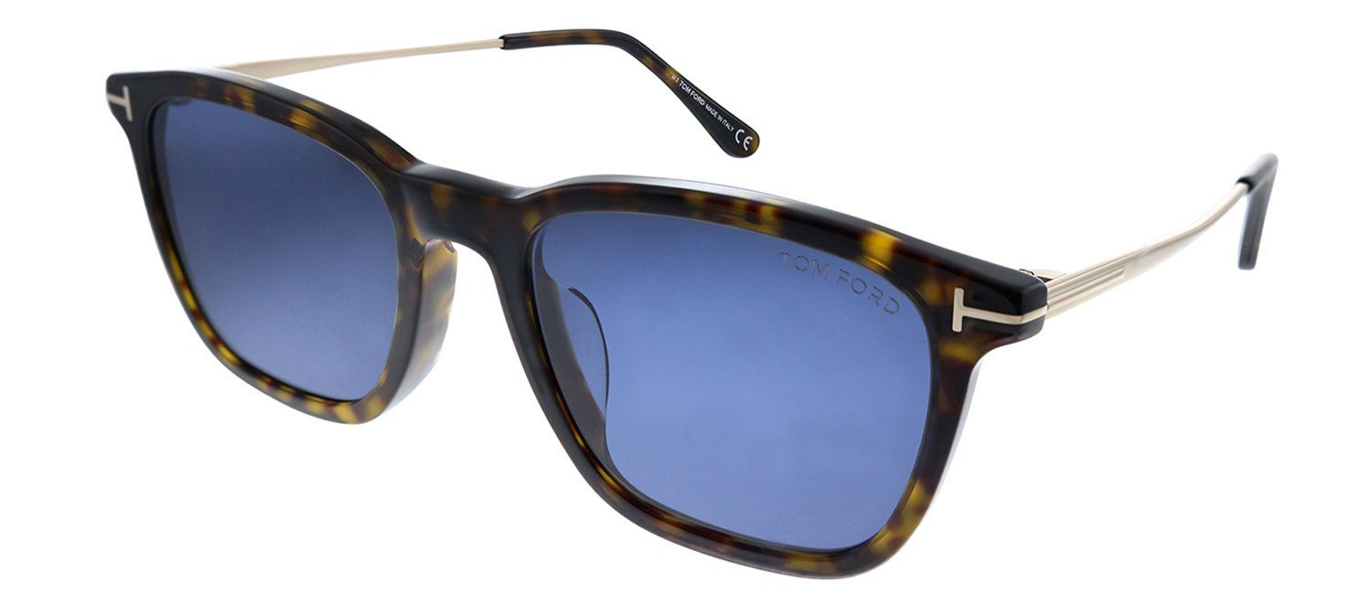 Tom Ford FT 0625F 52V Rectangle Plastic Havana Sunglasses with Blue Lens sold by Gaffos product image thumbnail 2