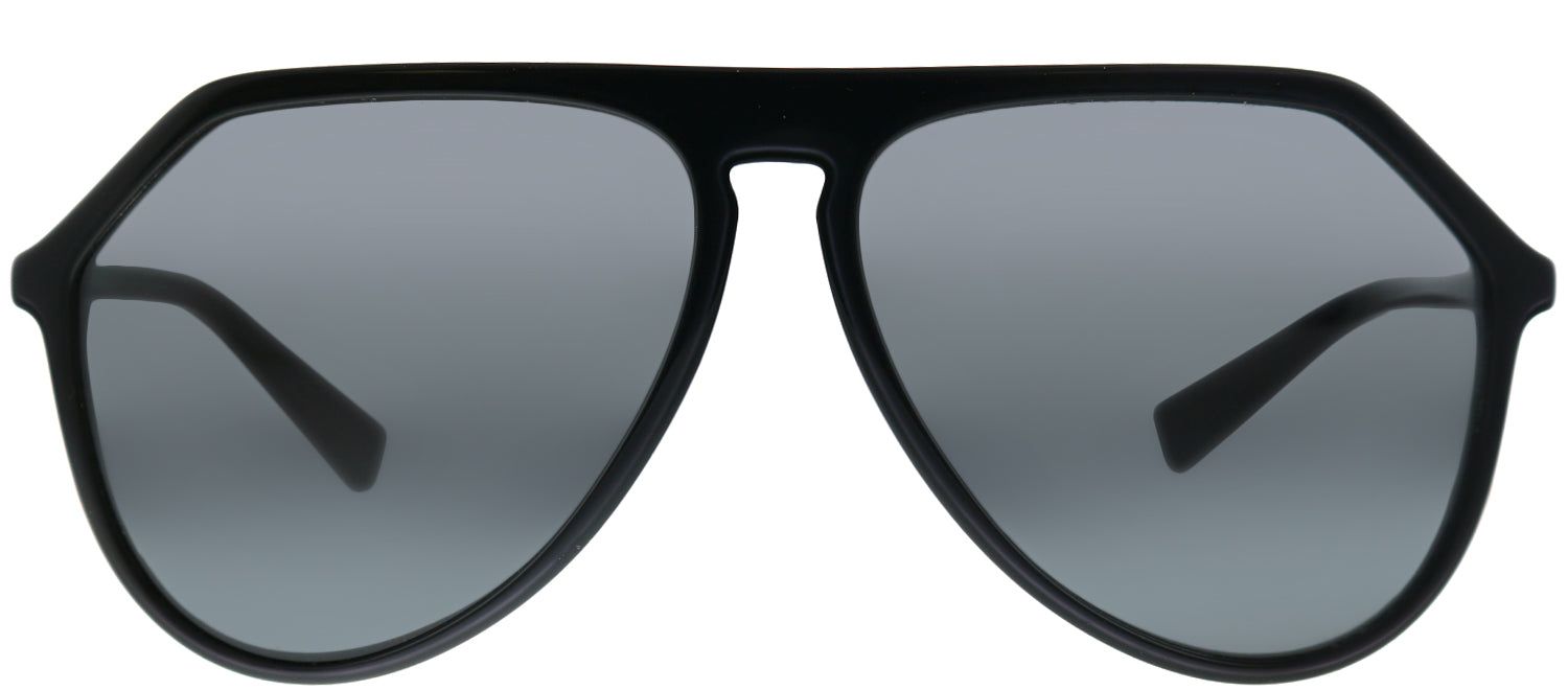 Dolce & Gabbana DG 4341 501/87 Aviator Plastic Black Sunglasses with Grey Lens sold by Gaffos