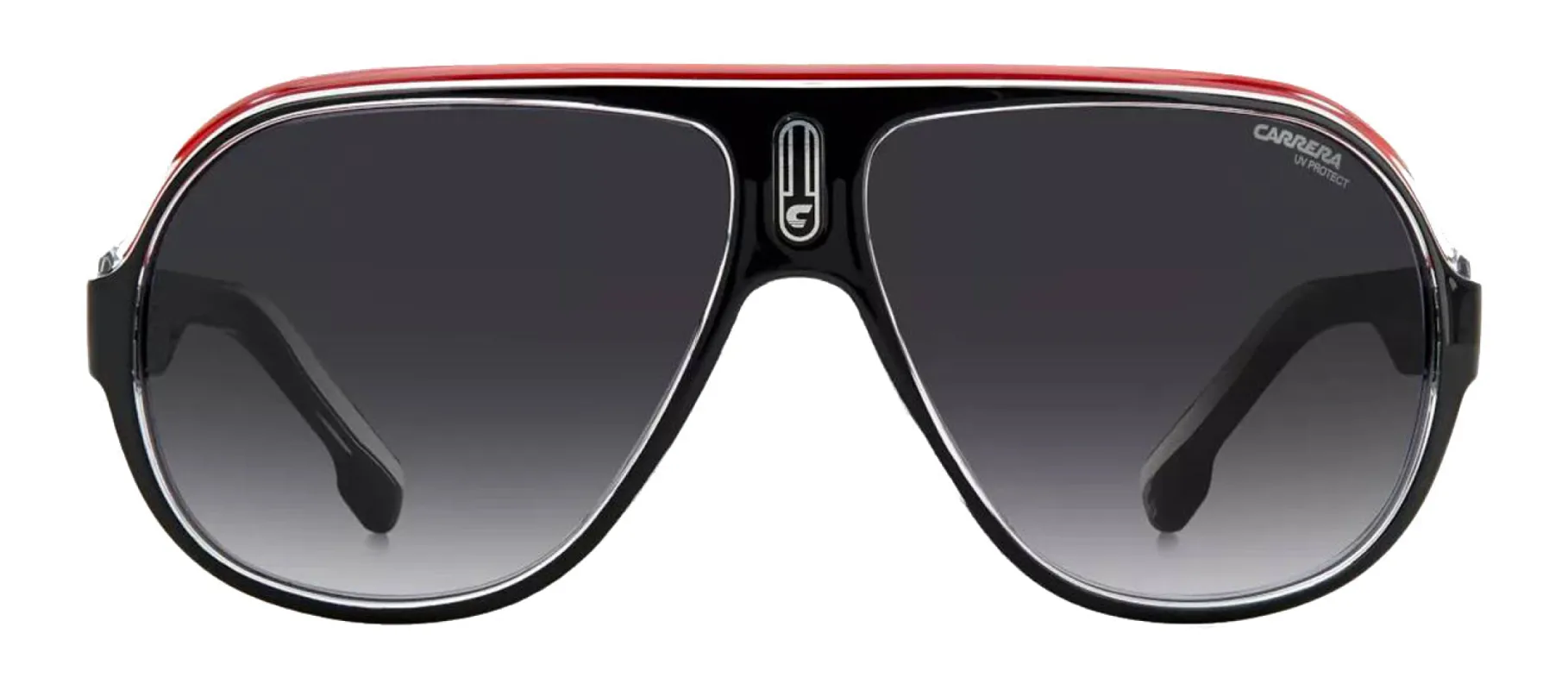 Carrera CA Speedway/N O63_9O Aviator Plastic Black Sunglasses with Grey Gradient Lens sold by Gaffos