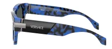 Versace VE 4464 545887 Rectangle Plastic Blue Sunglasses with Grey Lens sold by Gaffos