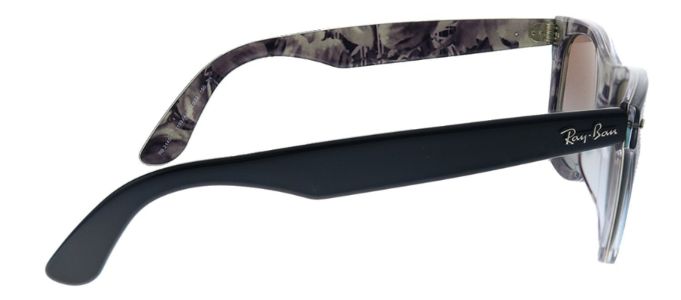 Ray-Ban Wayfarer RB 2140F 11994J Wayfarer Plastic Grey Sunglasses with Green Gradient Mirrored Lens sold by Gaffos
