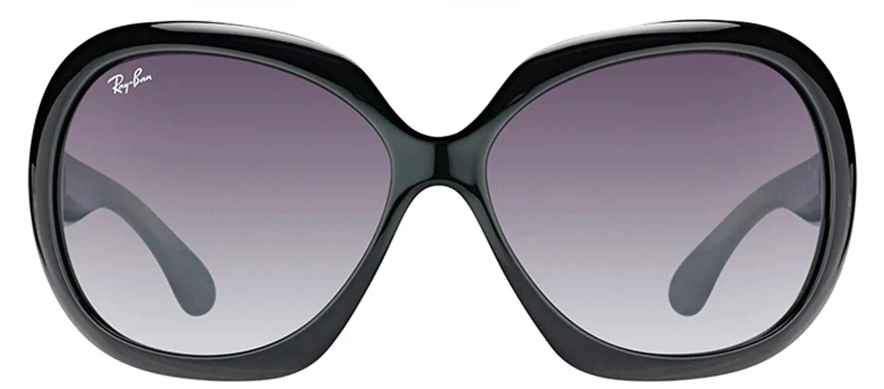 Ray-Ban Jackie Ohh II RB 4098 601/8G Oval Plastic Black Sunglasses with Grey Gradient Lens made by Ray-Ban