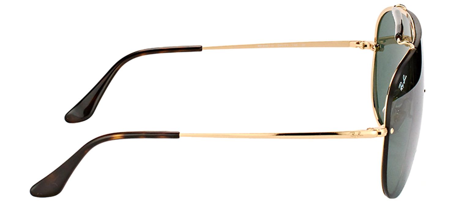 Ray-Ban RB 3581N 001/71 Aviator Metal Gold Sunglasses with Green Lens sold by Gaffos product image thumbnail 3
