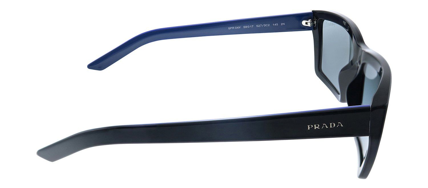 Prada PR 04VS 5273C2 Rectangle Plastic Black Sunglasses with Grey Mirror Lens sold by Gaffos product image thumbnail 3