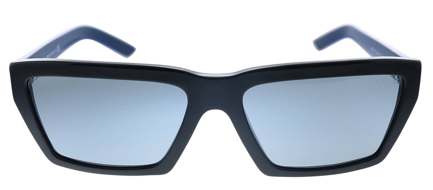 Prada PR 04VS 5273C2 Rectangle Plastic Black Sunglasses with Grey Mirror Lens sold by Gaffos