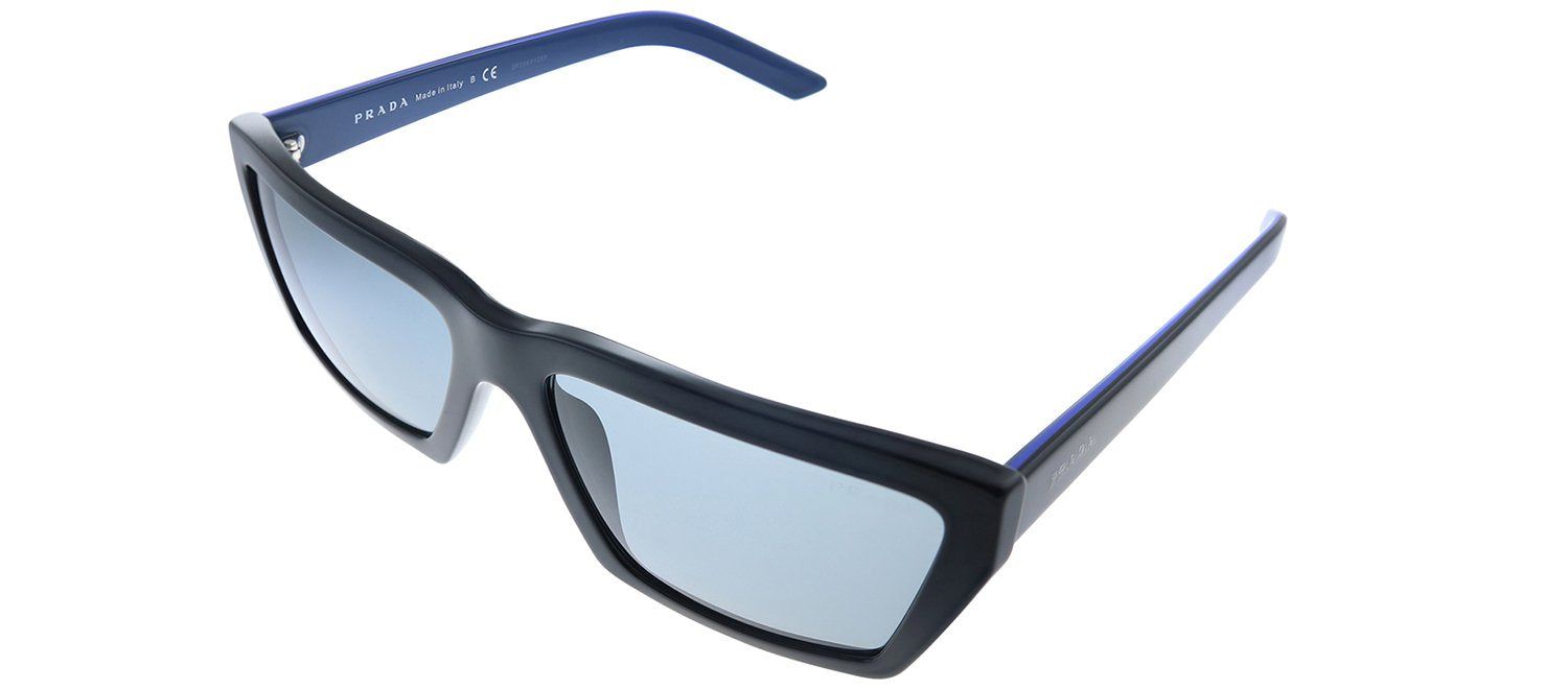 Prada PR 04VS 5273C2 Rectangle Plastic Black Sunglasses with Grey Mirror Lens sold by Gaffos product image thumbnail 2