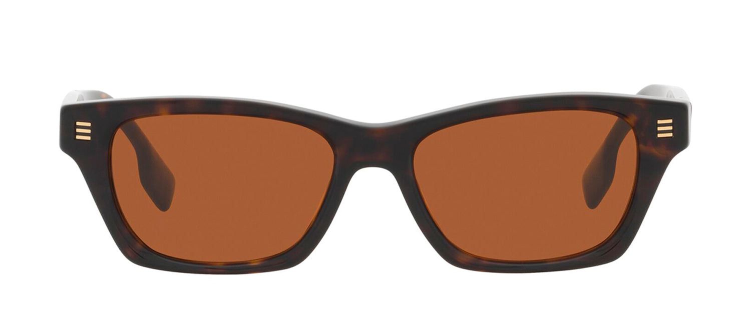 Burberry BE 4357F 300273 Rectangle Plastic Dark Havana Sunglasses with Dark Brown Lens sold by Gaffos product image thumbnail 2