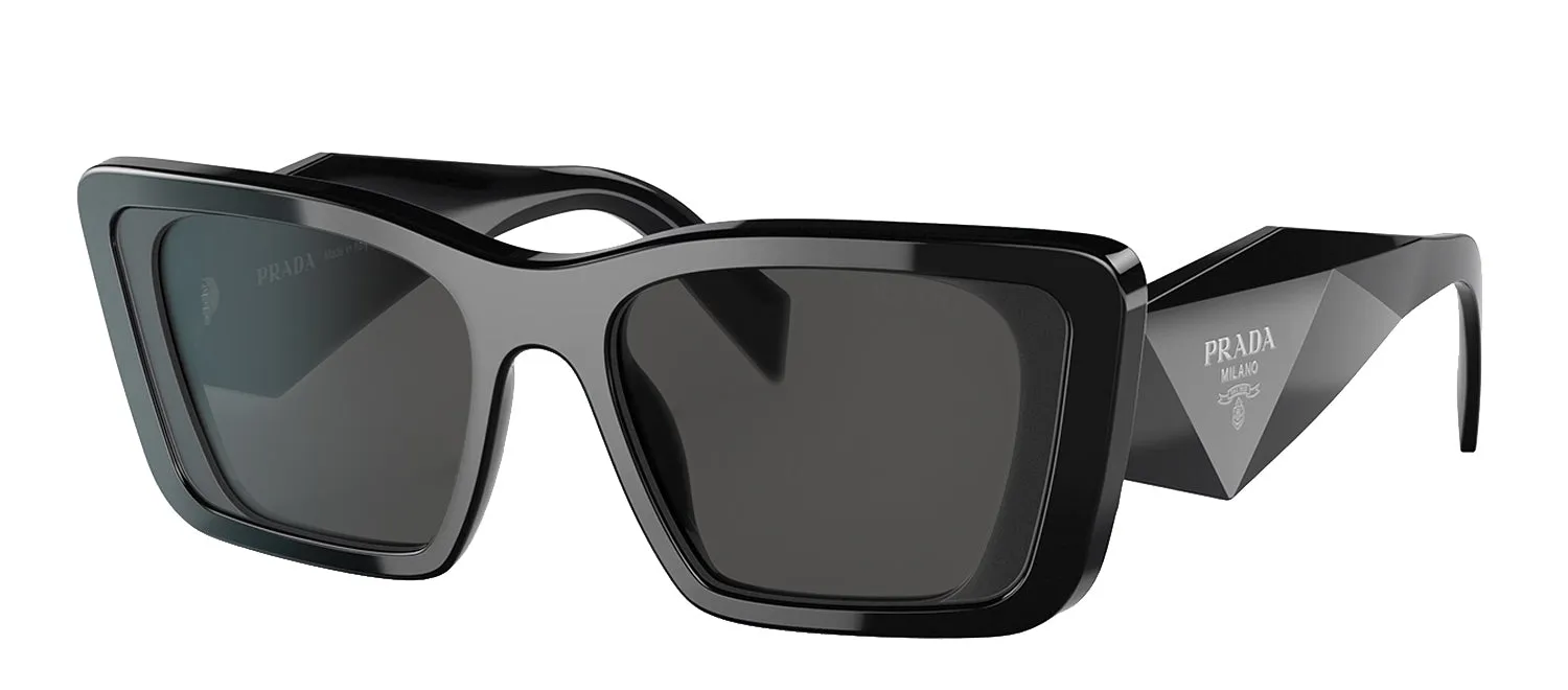 Prada PR 08YS 1AB5S0 Butterfly Plastic Black Sunglasses with Grey Lens sold by Gaffos product image thumbnail 2